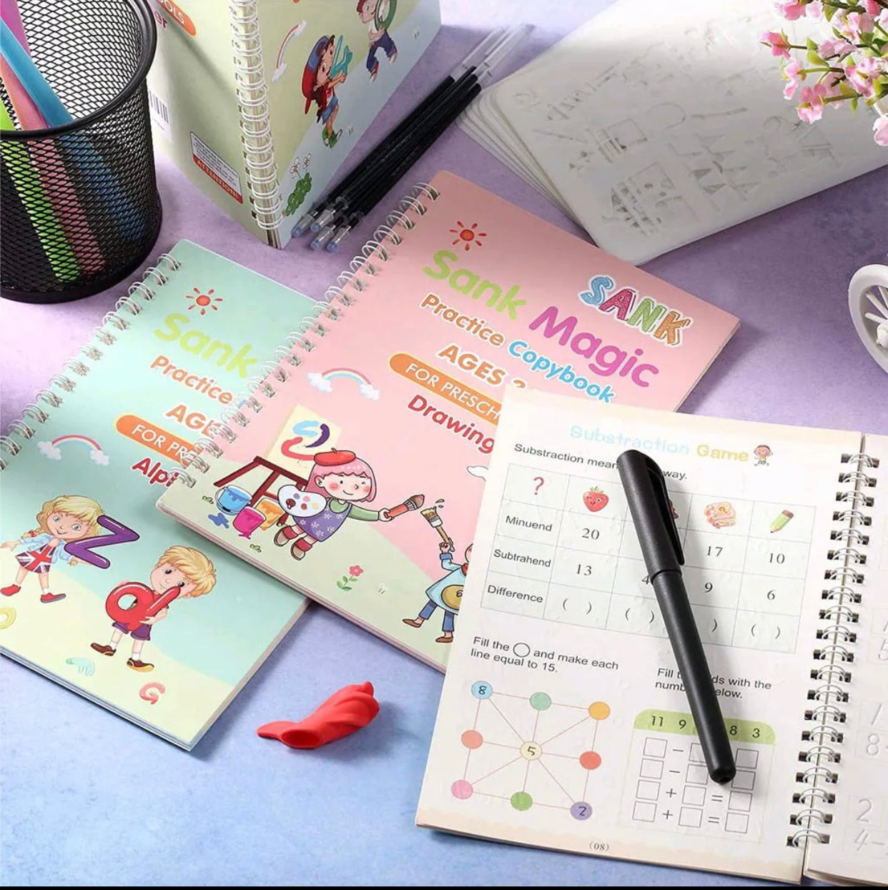 Sank Calligraphy Magic Book | Pack Of 4 Books