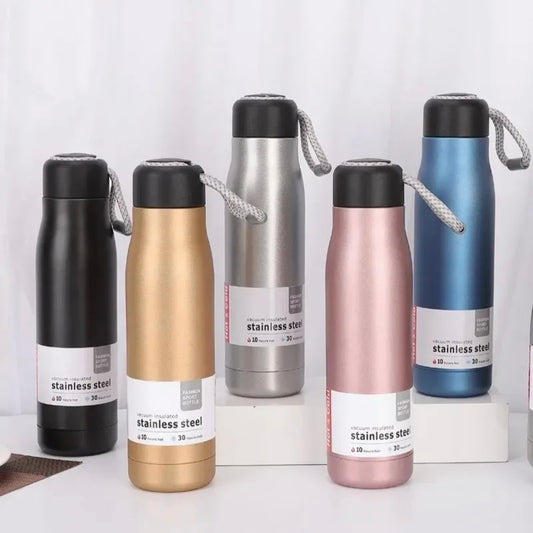 Water Bottle with Handle, Beautiful Sports Water Bottles 550ML,