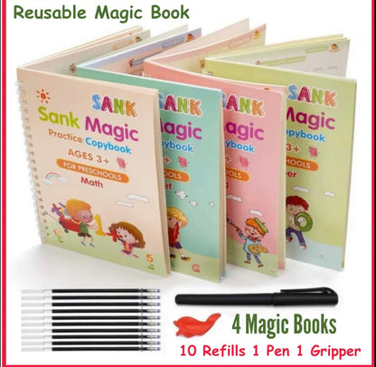 Sank Calligraphy Magic Book | Pack Of 4 Books